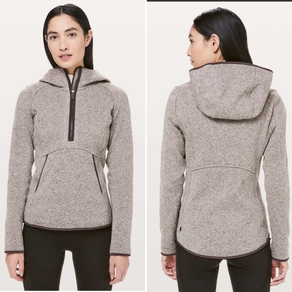 lululemon athletica Tops - Lululemon Fleece And Thank You Pullover Heathered Smoky Blush